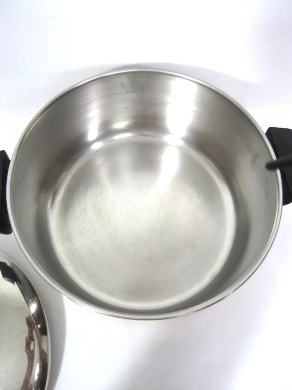 Revere Ware Copper Clad Soup Pan Stock Pot & Lid 4 1/2 Qt Quart Stainless Steel
